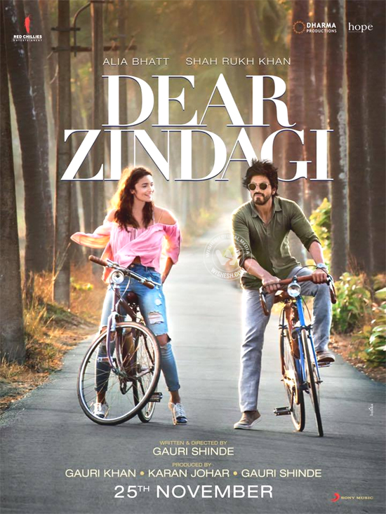 Shah Rukh Khan Dear Zindagi Poster