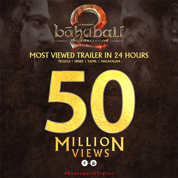 Baahubali The Conclusion Trailer Views